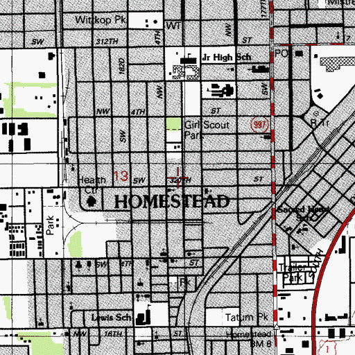 Topographic Map of Selah Tabernacle, FL