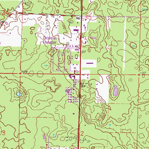 Topographic Map of Southside Baptist Church, FL