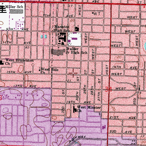 Topographic Map of Unitarian Universalist Fellowship, FL