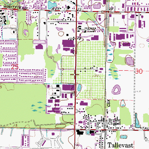 Topographic Map of Word of Life Christian Center, FL