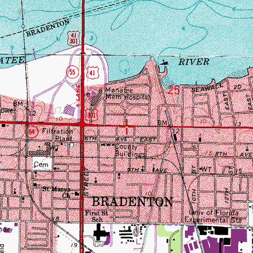 Topographic Map of Church on the Rock, FL