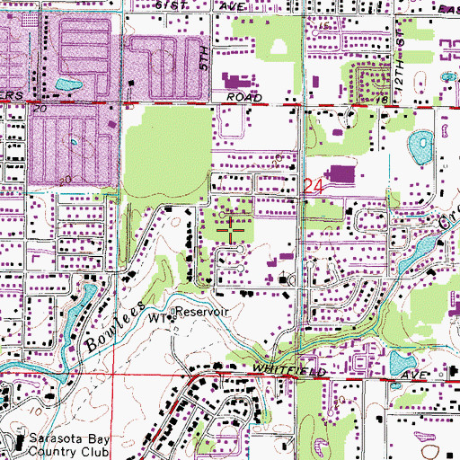 Topographic Map of Saint Georges Episcopal Church, FL