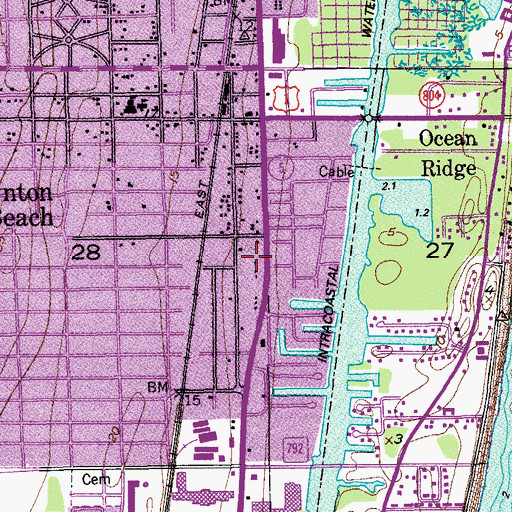 Topographic Map of Heritage Christian School, FL
