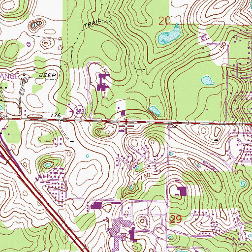 Topographic Map of Millhopper Montessori School, FL