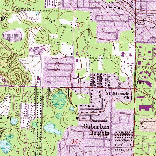Topographic Map of La Petite Academy, FL