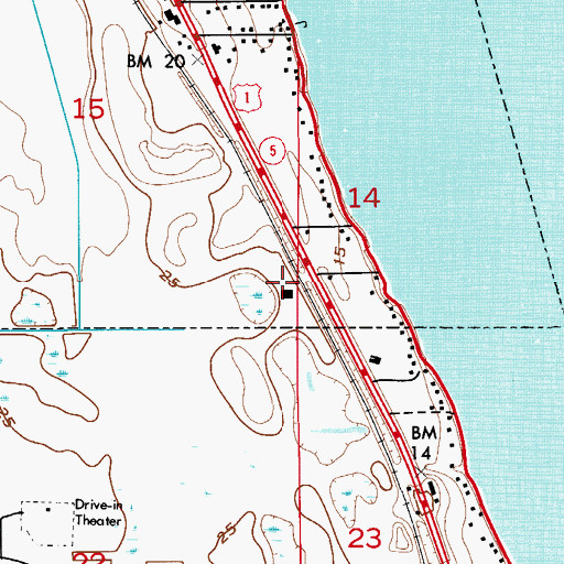 Topographic Map of New World Learning Center, FL
