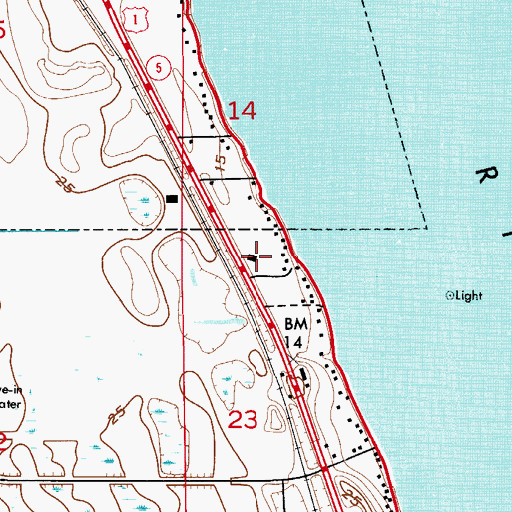 Topographic Map of Beth Yada Private School, FL