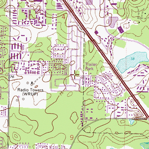 Topographic Map of Odyssey Learning Center, FL