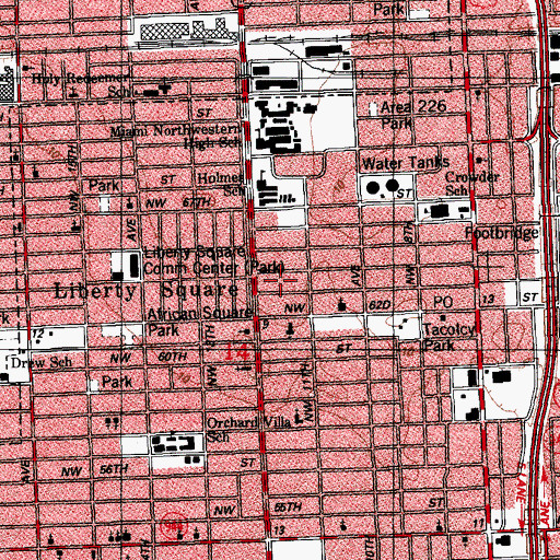 Topographic Map of Griffins Day Care Nursery School, FL