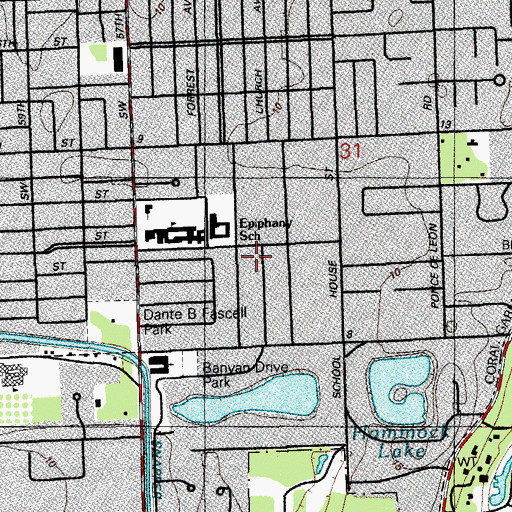 Topographic Map of Learning Workshop, FL