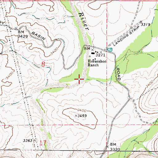 Topographic Map of Indian Creek, AZ