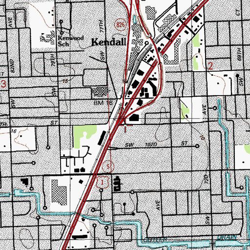 Topographic Map of Concordia Lutheran Early Childhood Program, FL