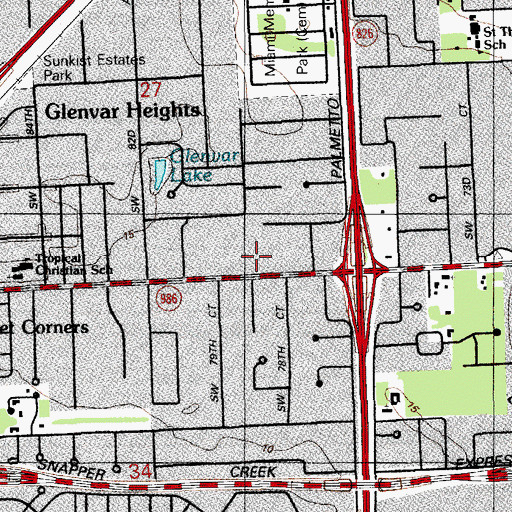 Topographic Map of A Childs Place, FL