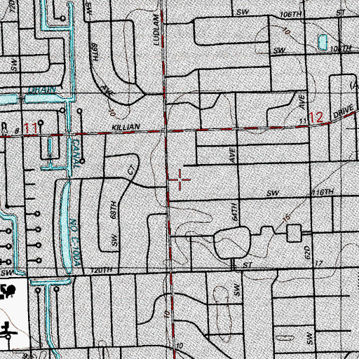 Topographic Map of Tropical Christian School, FL