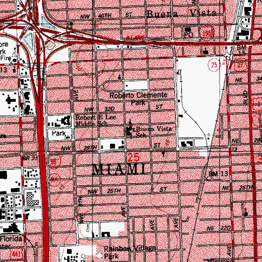 Topographic Map of ABC Day Care Center, FL