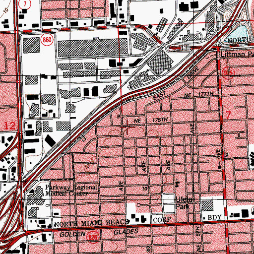 Topographic Map of Academia Rico, FL