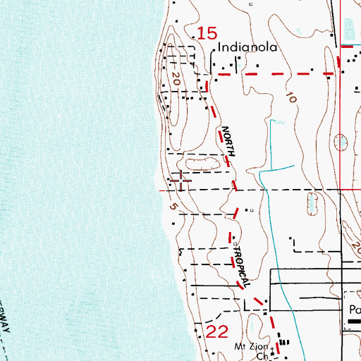 Topographic Map of Saint Marks Episcopal Day School, FL