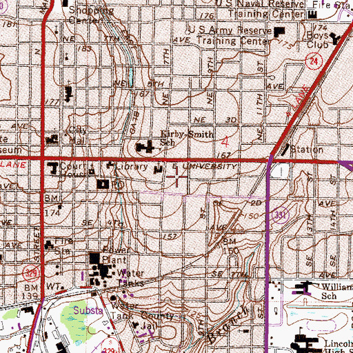 Topographic Map of Nancy Jane Academy, FL