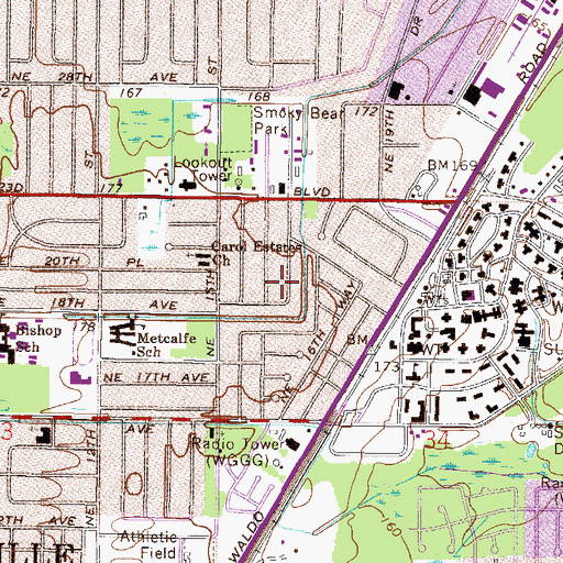 Topographic Map of First United Methodist Preschool, FL