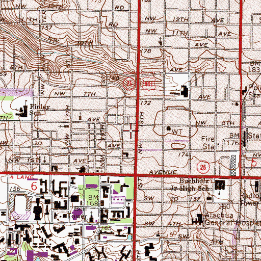 Topographic Map of First Presbyterian Preschool, FL