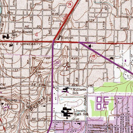 Topographic Map of Early Intervention Center, FL