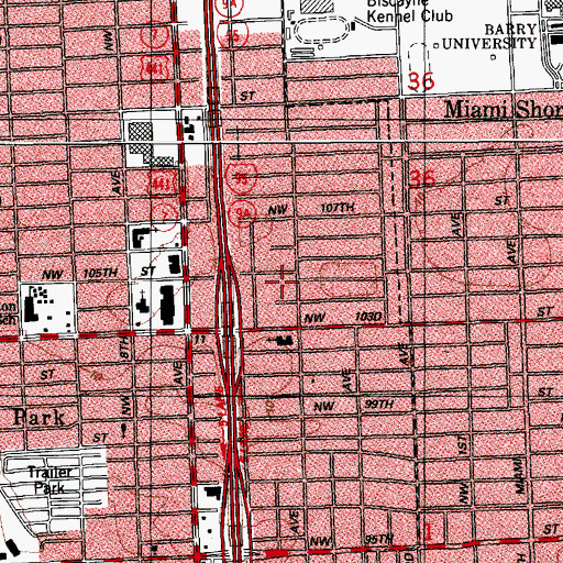 Topographic Map of Lincoln-Marti Day Care Center, FL