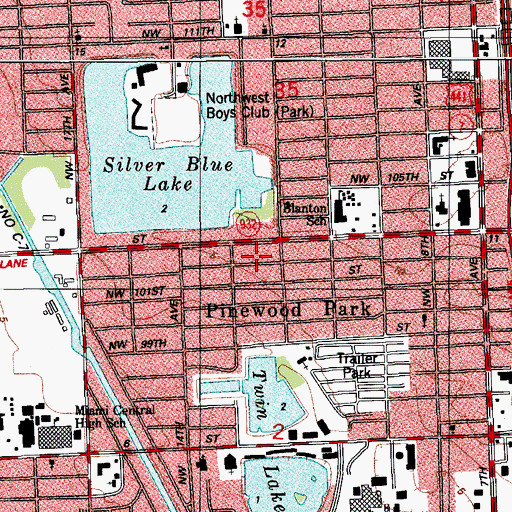 Topographic Map of Early Advantage Kindergarten, FL