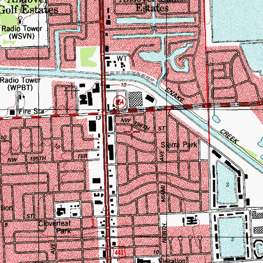 Topographic Map of Small Fry School - First Campus, FL