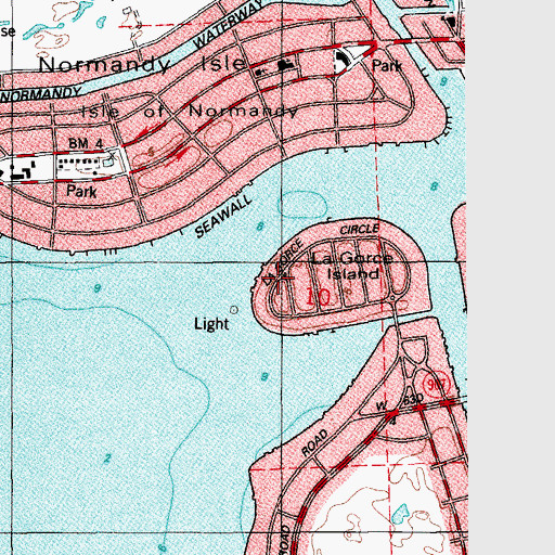Topographic Map of Beth Torah School, FL