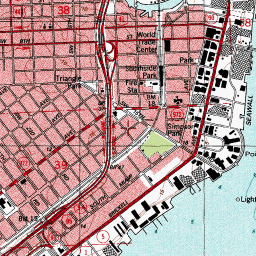 Topographic Map of Lingles School and Educational Clinic, FL