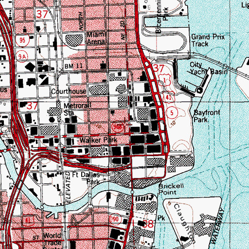 Topographic Map of Cantwell Academy, FL