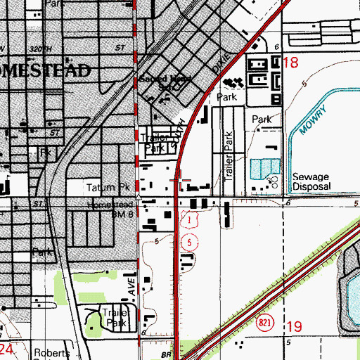 Topographic Map of Kingswood Montessori School, FL