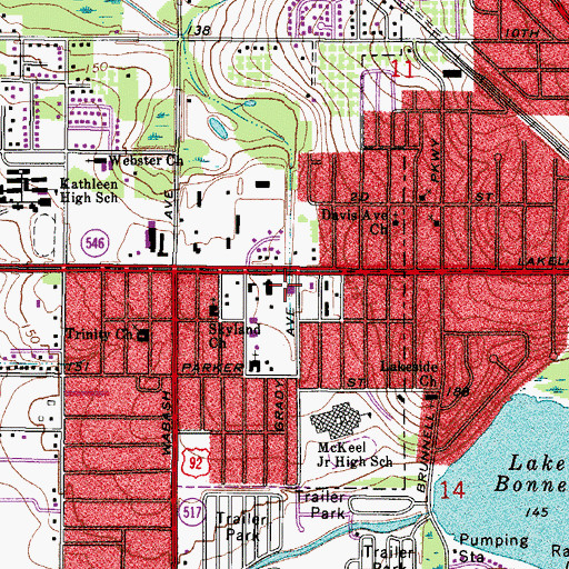 Topographic Map of Pathway Christian Learning Center, FL