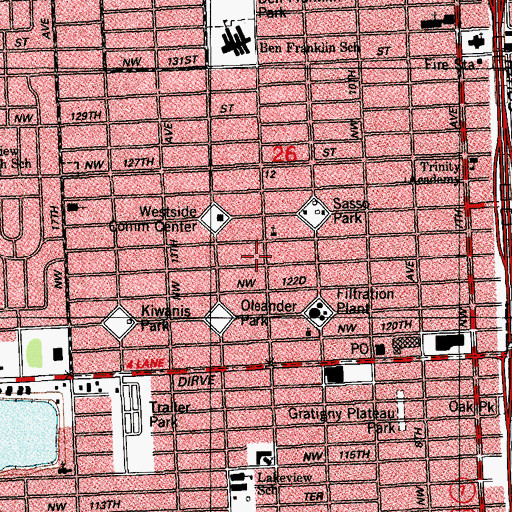 Topographic Map of Michaels Kindergarten, FL