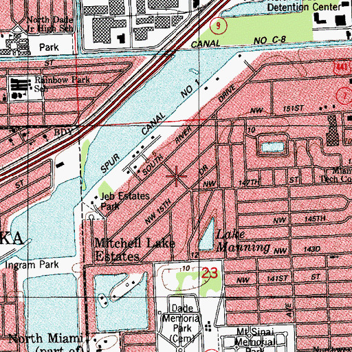 Topographic Map of Our Lady of Perpetual Help School, FL