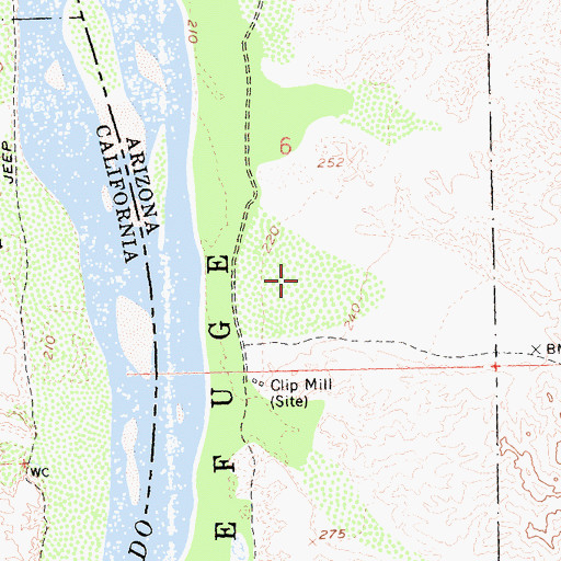 Topographic Map of Clip Wash, AZ