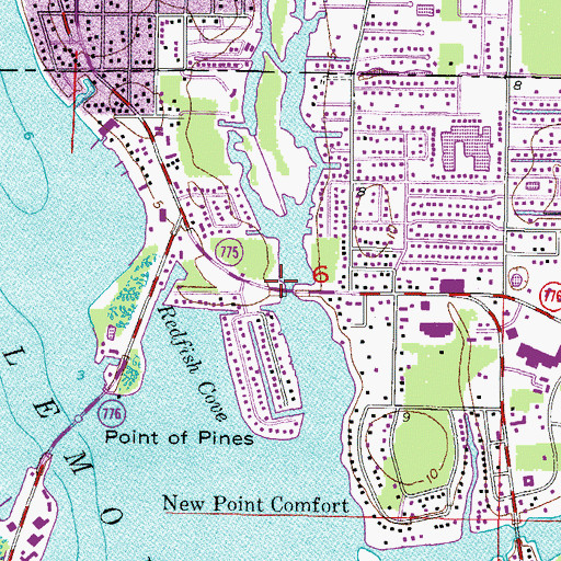 Topographic Map of Gottfried Creek Bridge, FL
