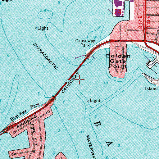 Topographic Map of Ringlin Bridge, FL