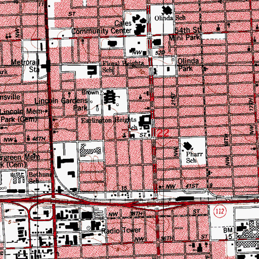 Topographic Map of Candy House School, FL