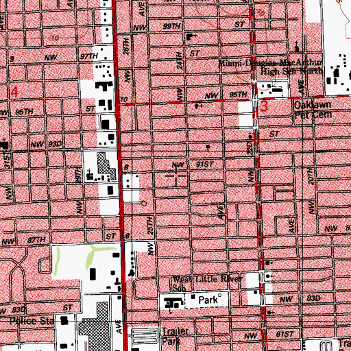 Topographic Map of Community Outreach Center, FL