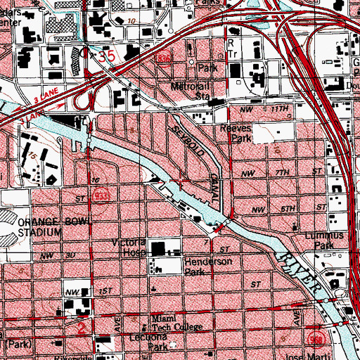 Topographic Map of Douglas Park Preschool, FL