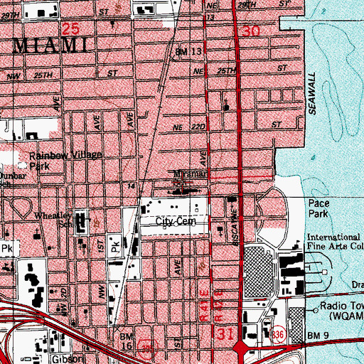 Topographic Map of Holy Cross Day Care Center, FL