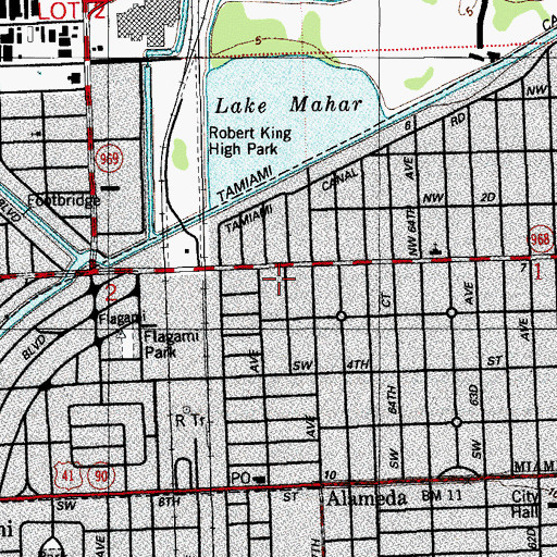 Topographic Map of Arrowhead Nursery and Kindergarten, FL