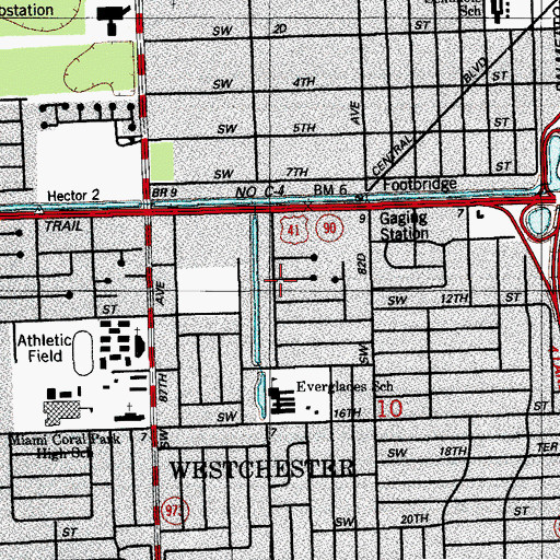 Topographic Map of Seven Dwarfs Nursery School, FL