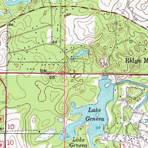Topographic Map of All Faith Community Church, FL