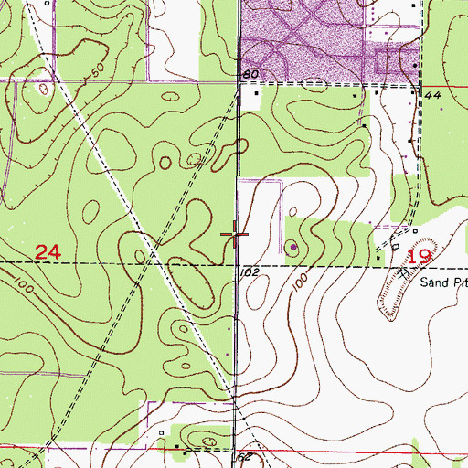 Topographic Map of Inverness Tower, FL