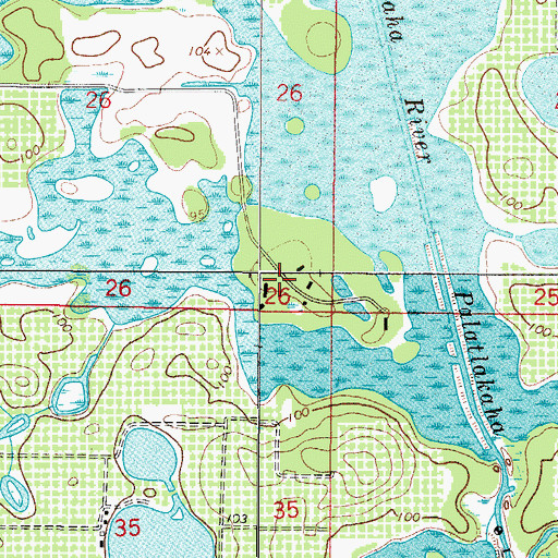 Topographic Map of Florida Baptist Encampment, FL