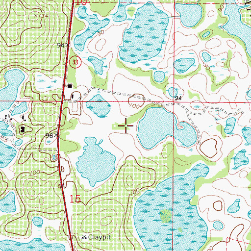 Topographic Map of Groveland Academy, FL
