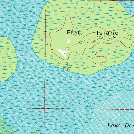 Topographic Map of Okahumpka Swamp, FL