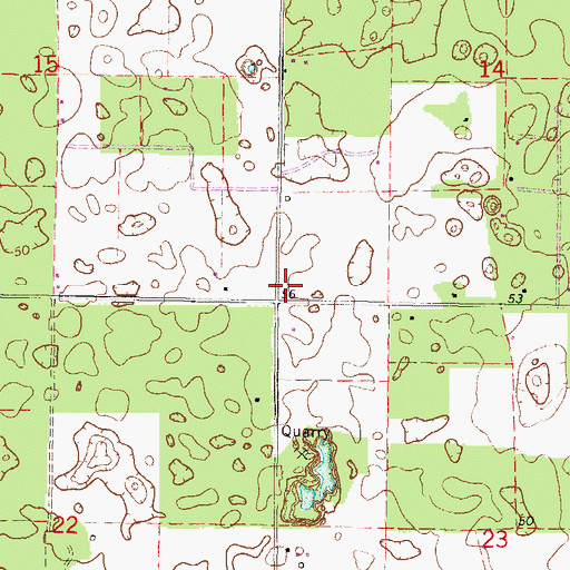 Topographic Map of Double Sink, FL